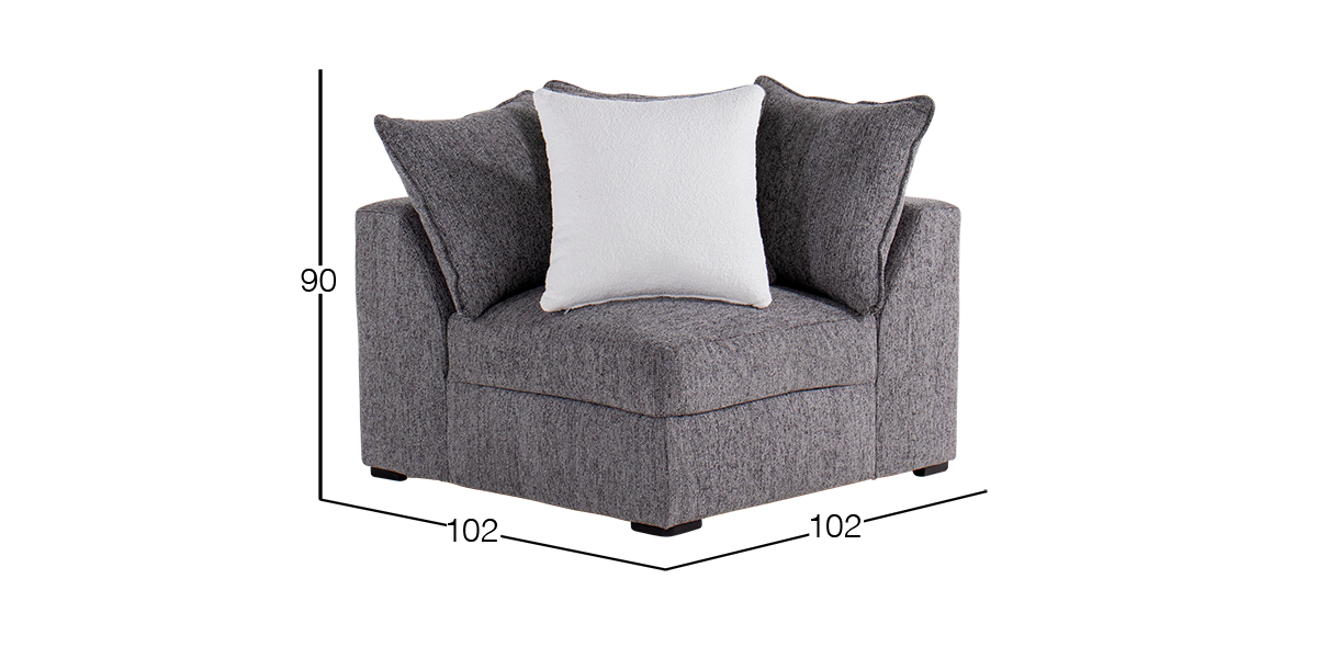 Esquinero Bella Gris Oxford