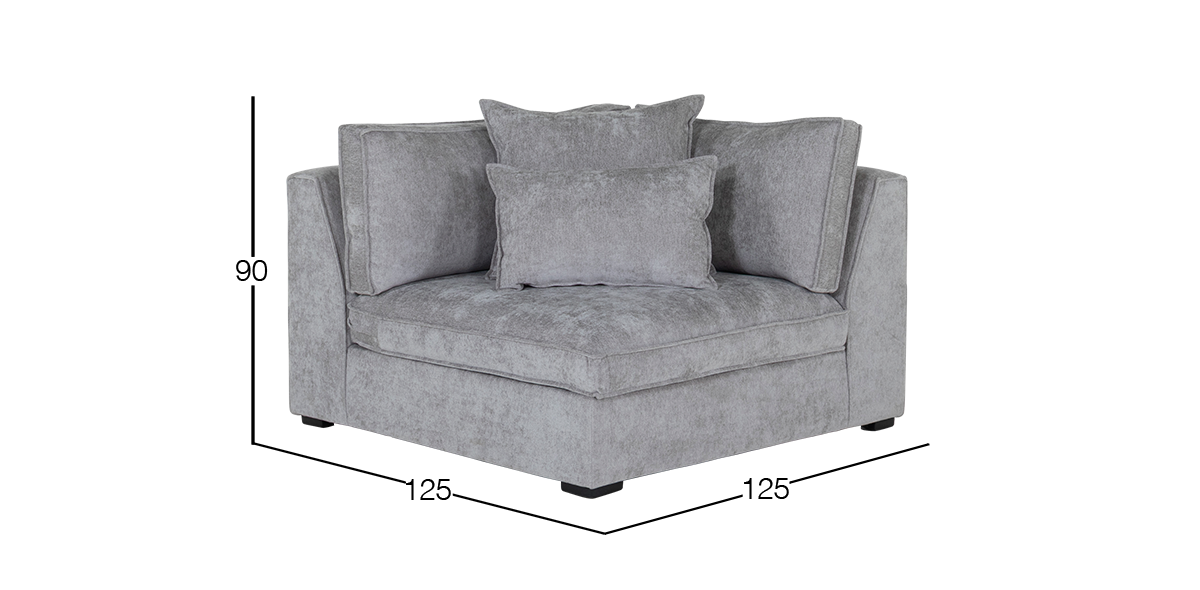 Sillón Esquinero Tramontana Gris