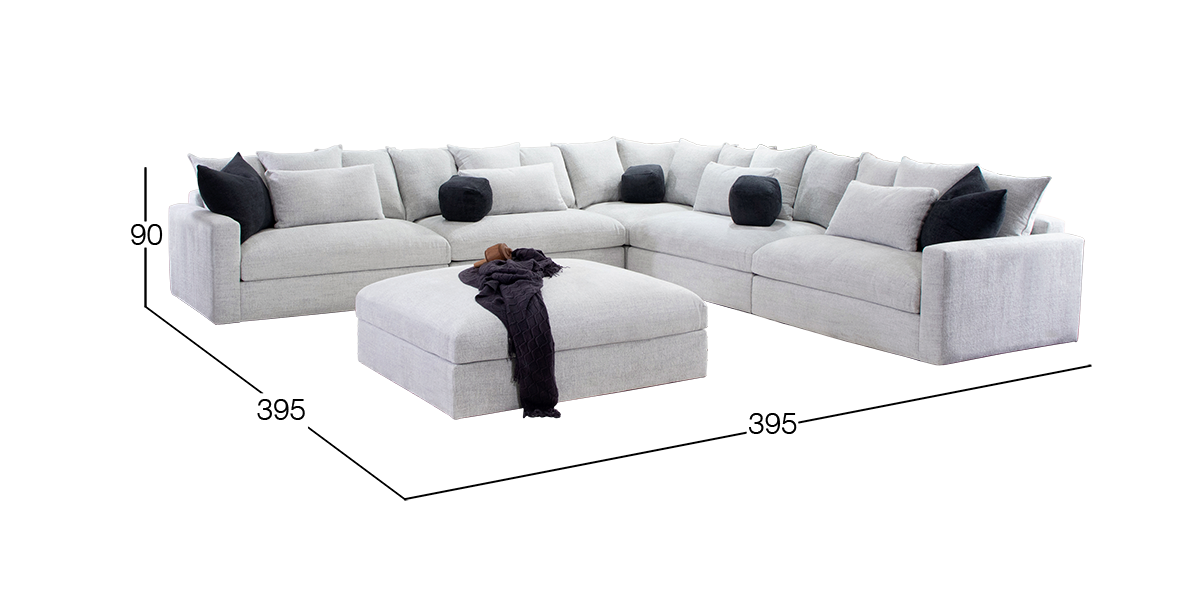 Sala Modular Mistery Blanco 6 piezas