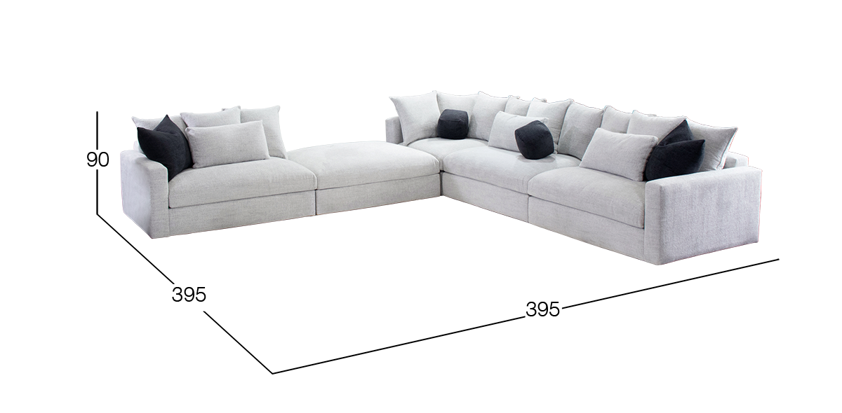 Sala Modular con Ottoman Mistery Blanco 