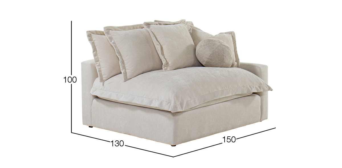 Sillón Derecho Trivoli Beige