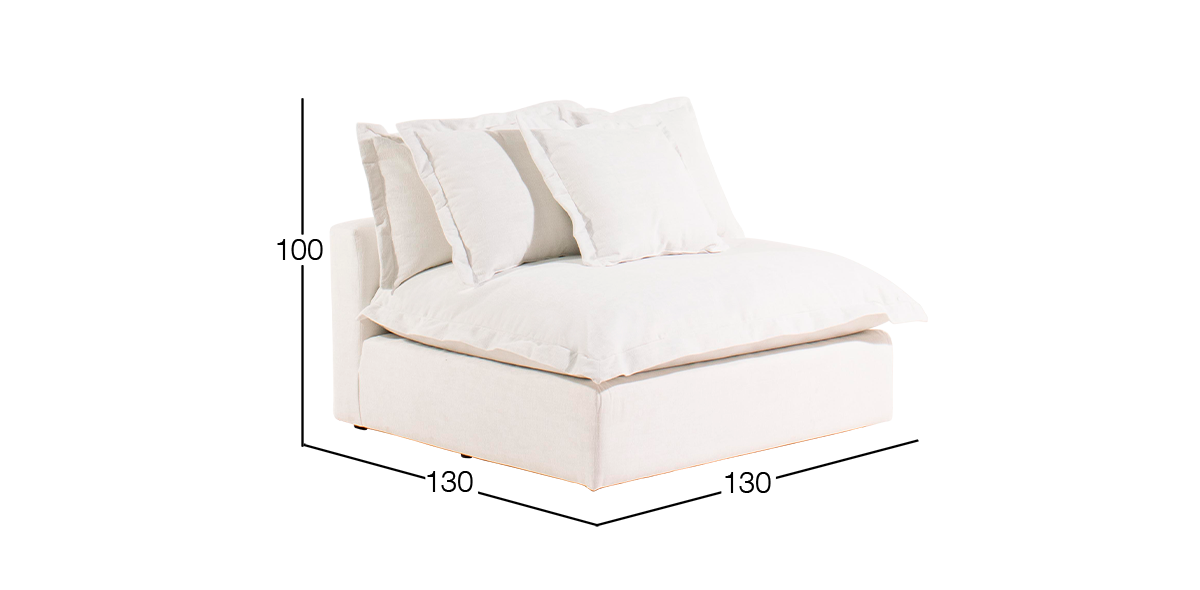 Sillón sin Brazos Trivoli Beige