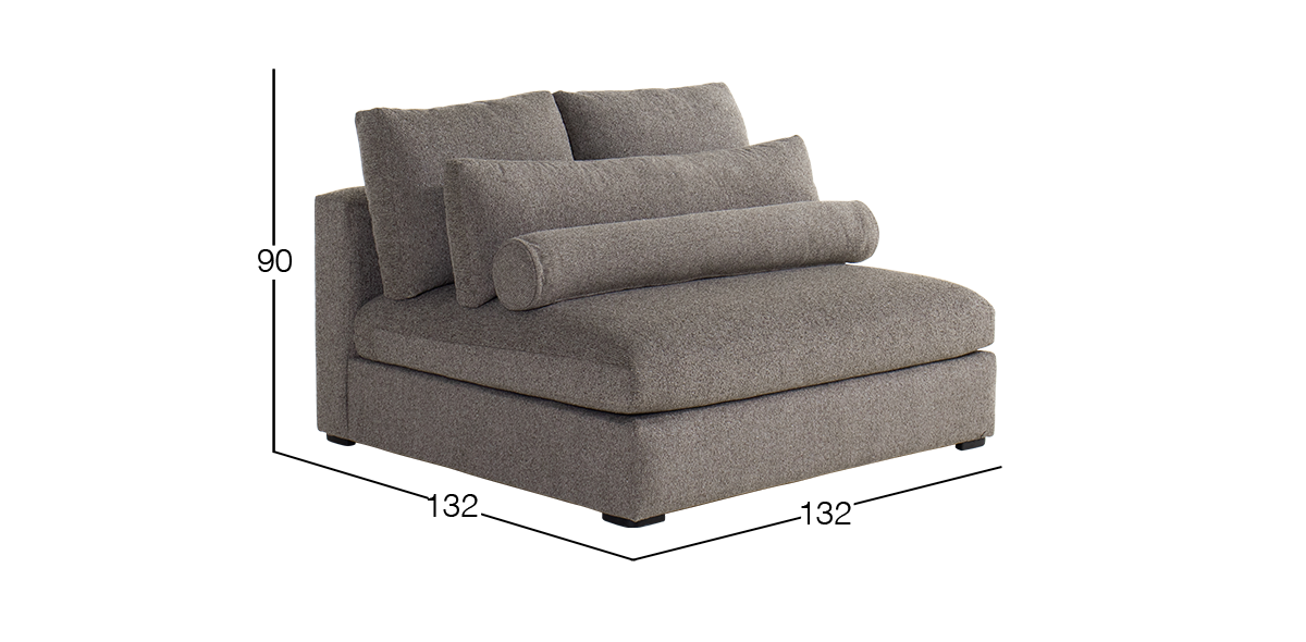 Sillón sin Brazos Alexander Café