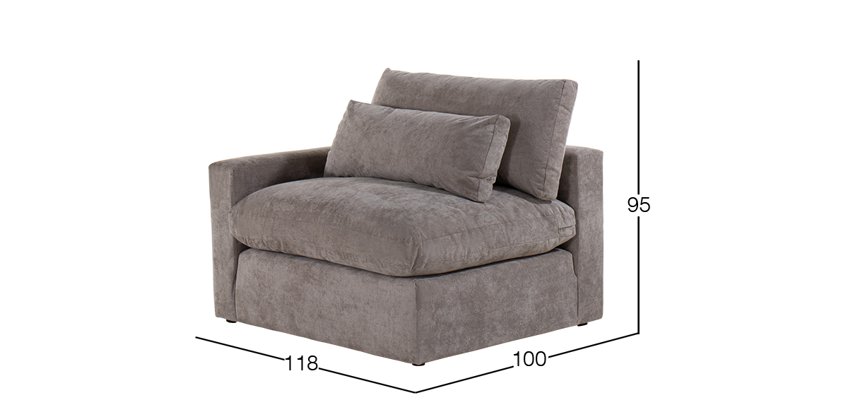 Sillón Izquierdo Lugano Café