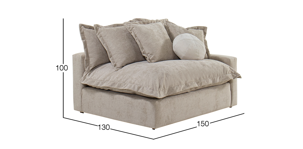 Sillón Derecho Trivoli Café