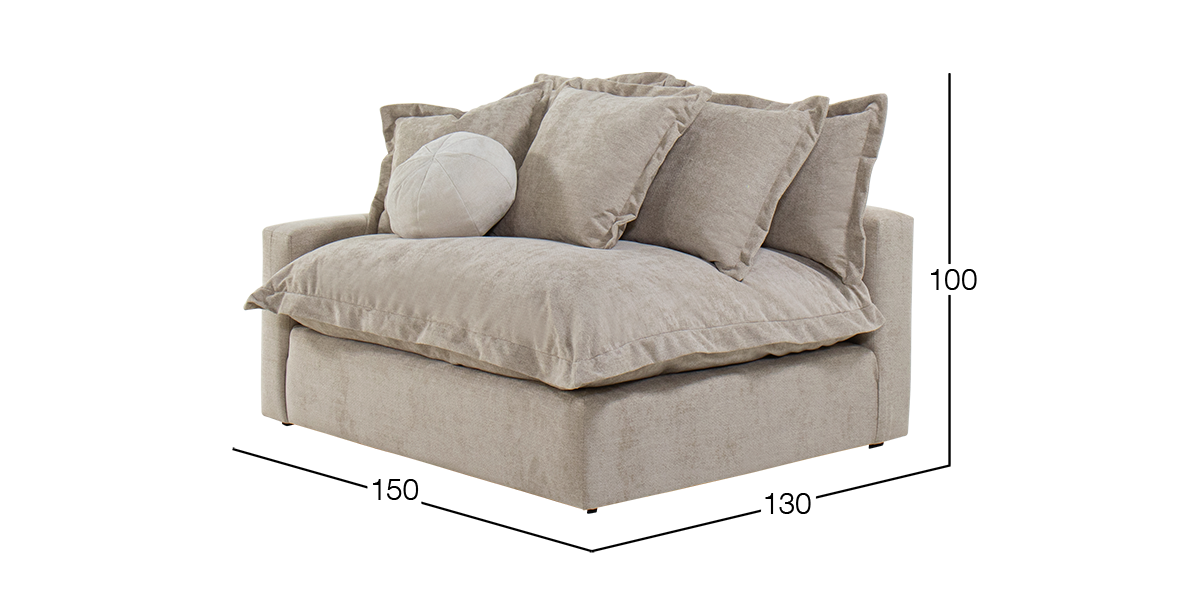 Sillón Izquierdo Trivoli Café