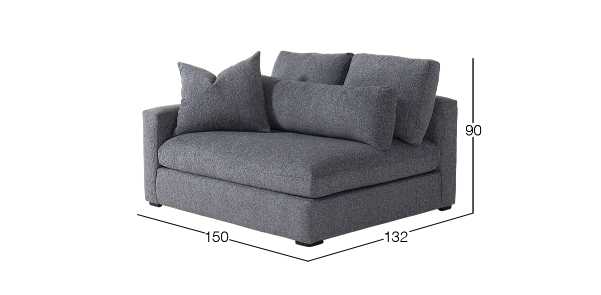 Sillón Izquierdo Alexander Gris