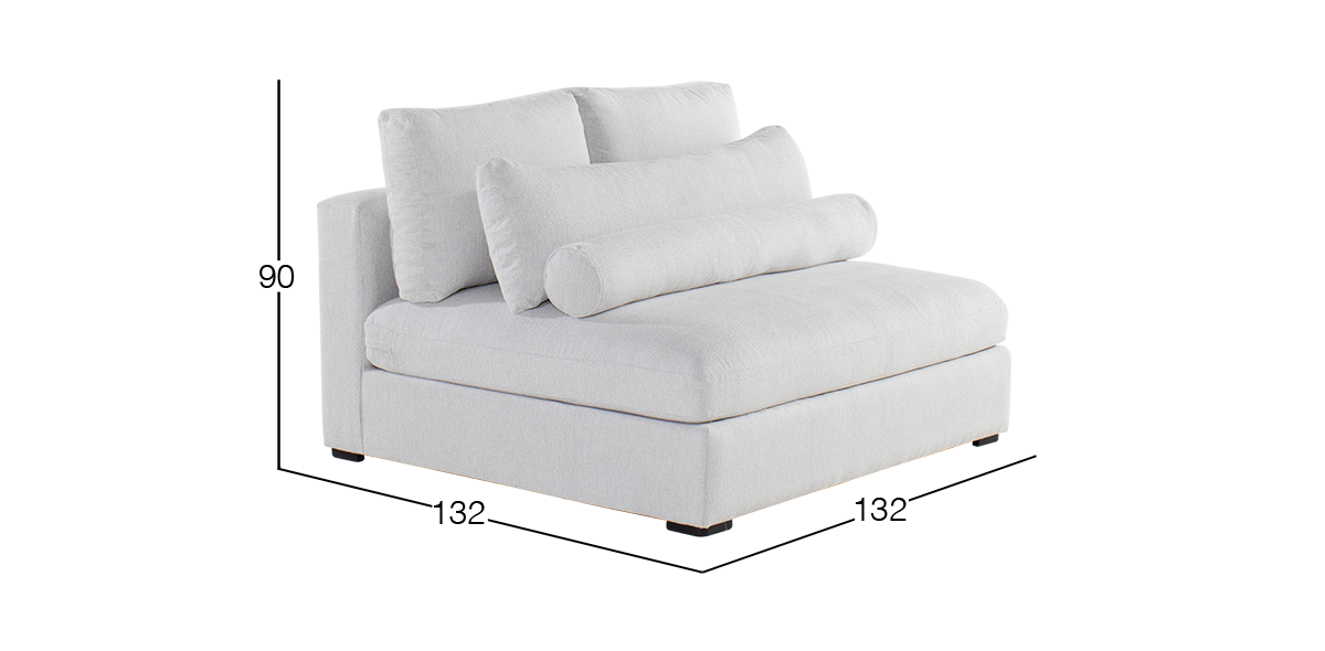 Sillón sin Brazos Alexander Blanco