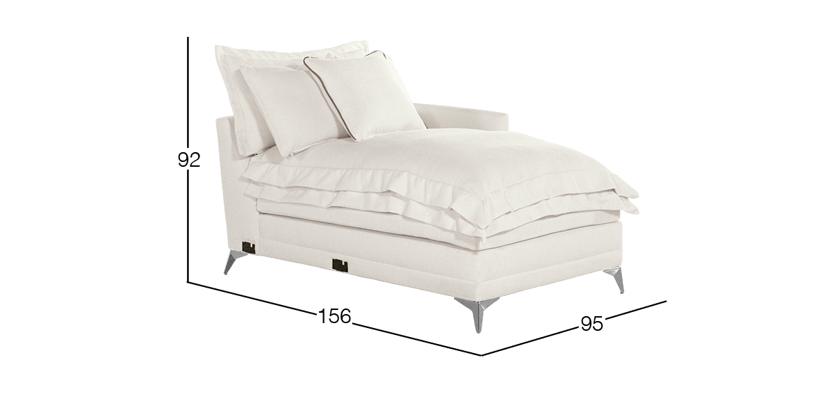 Sillón Derecho Largo Daria Beige