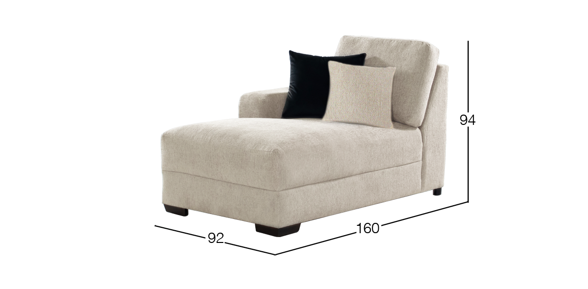 Chaise Long Izquierdo Tamara Beige