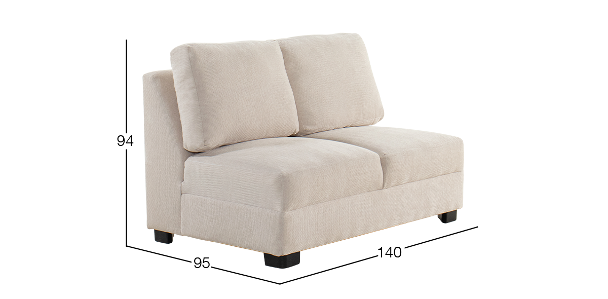 Sofá 2 Plazas Terra Beige