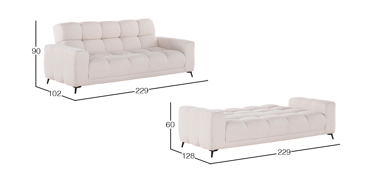 Sofá Cama Nube Blanco