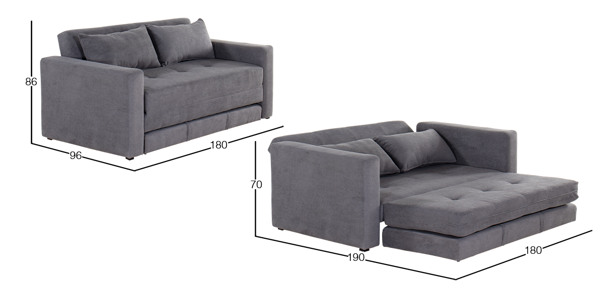 Sofá Cama Beijing Gris