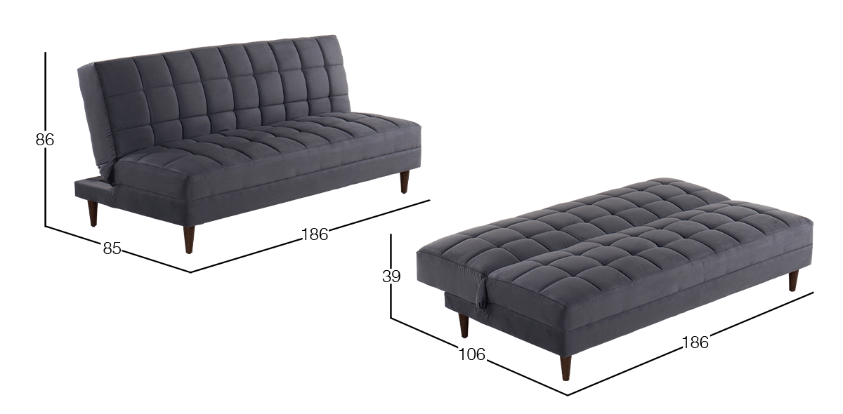 Sofá Cama Ranzel Gris