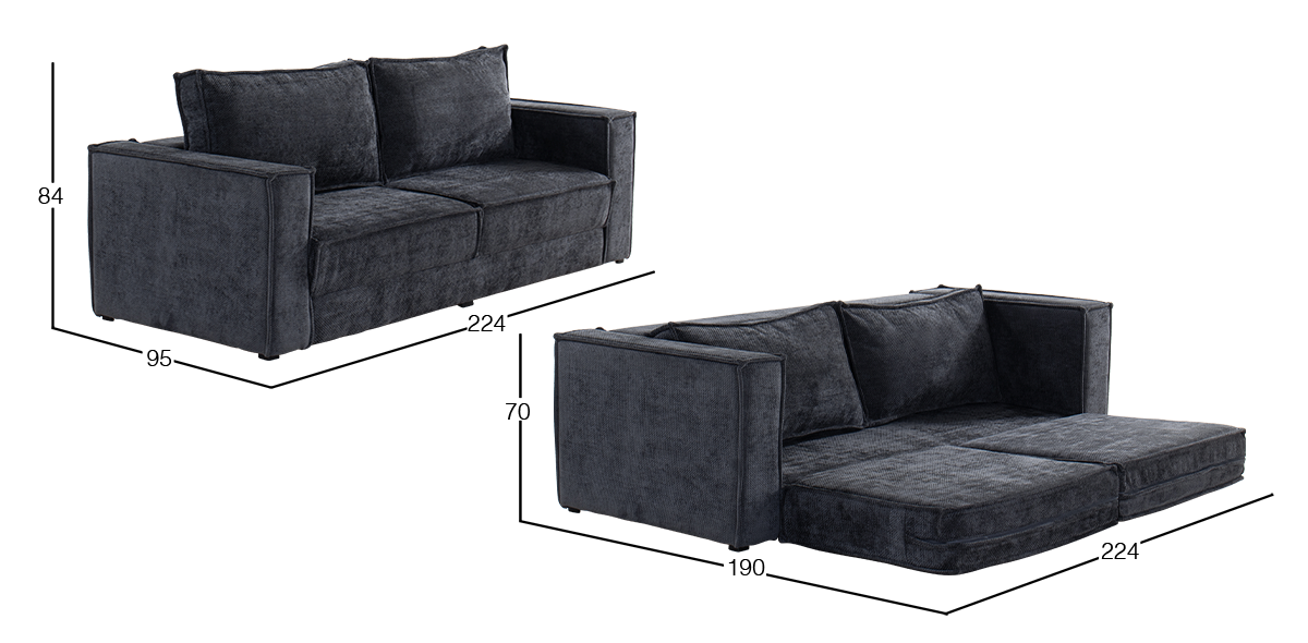 Sofá Cama Genova Gris