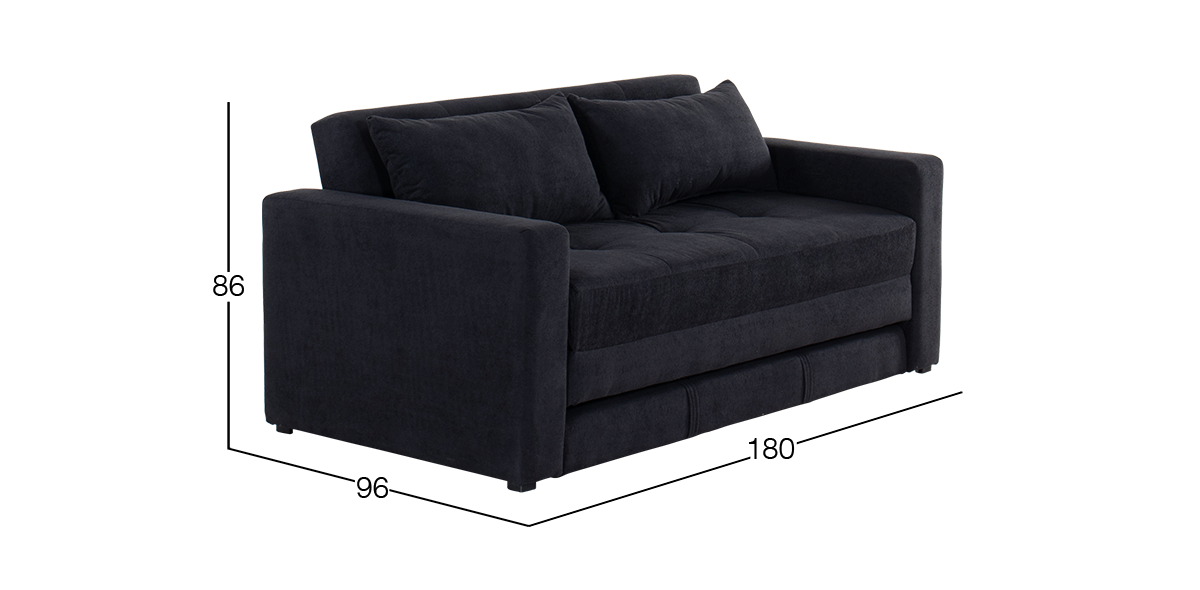 Sofá Cama Beijing Negro