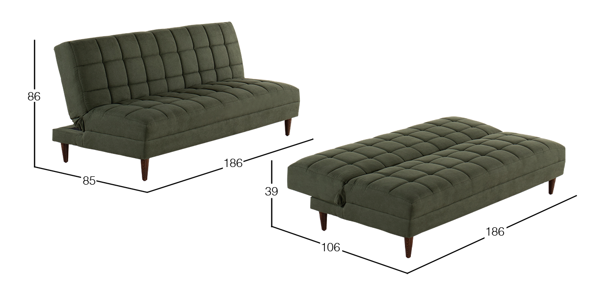 Sofá Cama Ranzel Verde