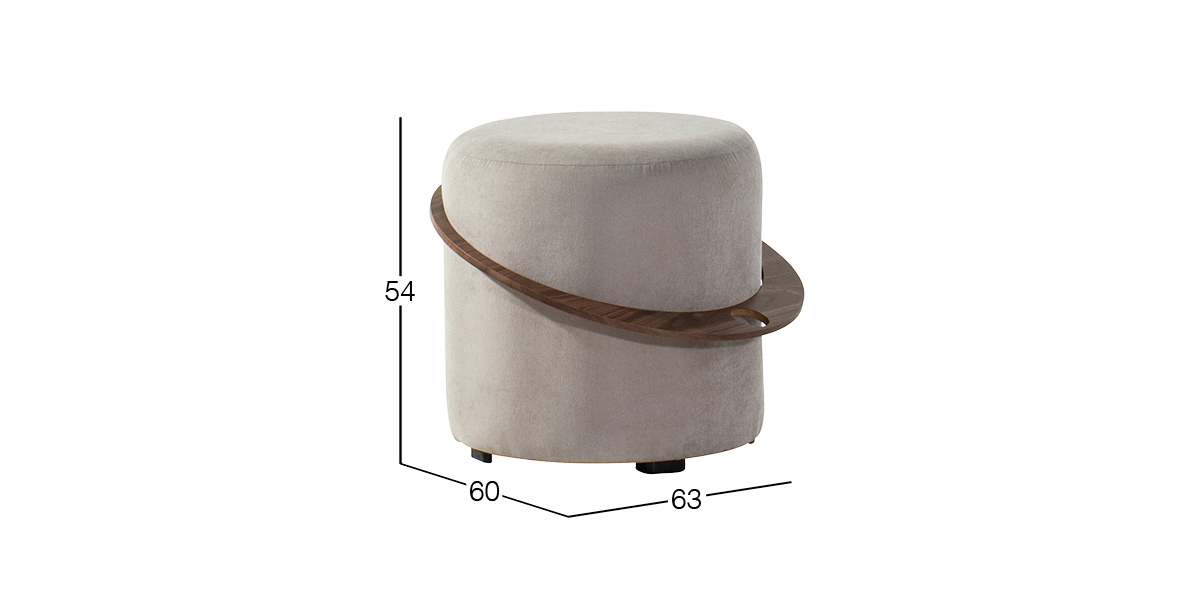 Taburete Romi Beige