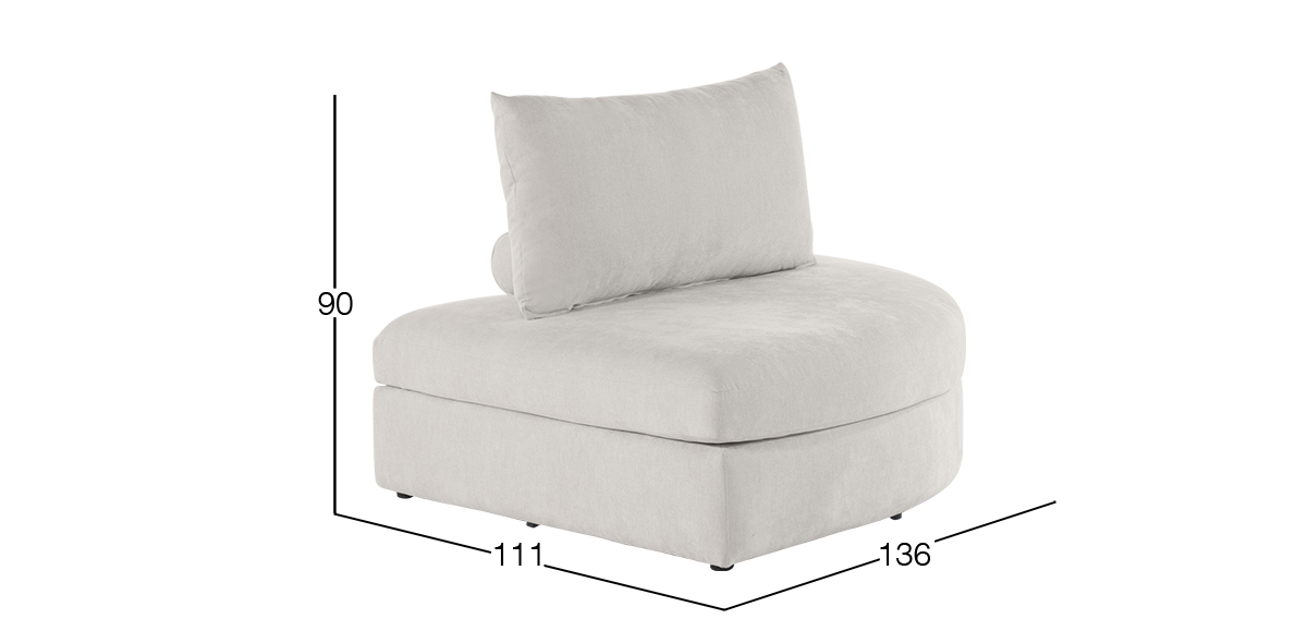 Taburete Derecho Lemans Blanco