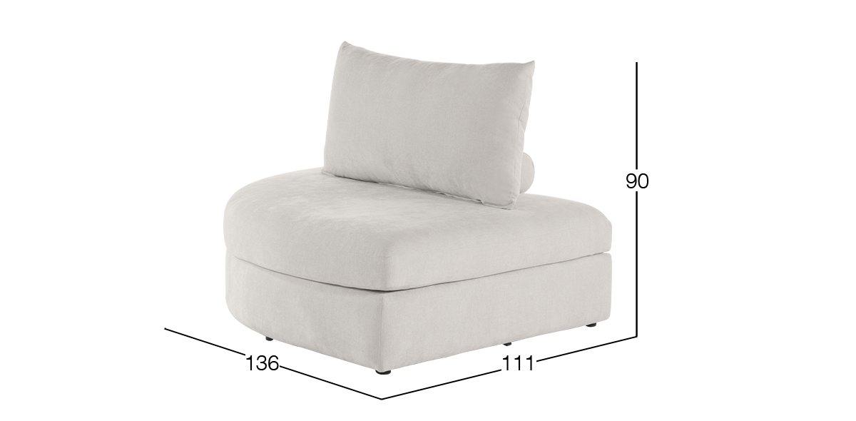 Taburete Izquierdo Lemans Blanco