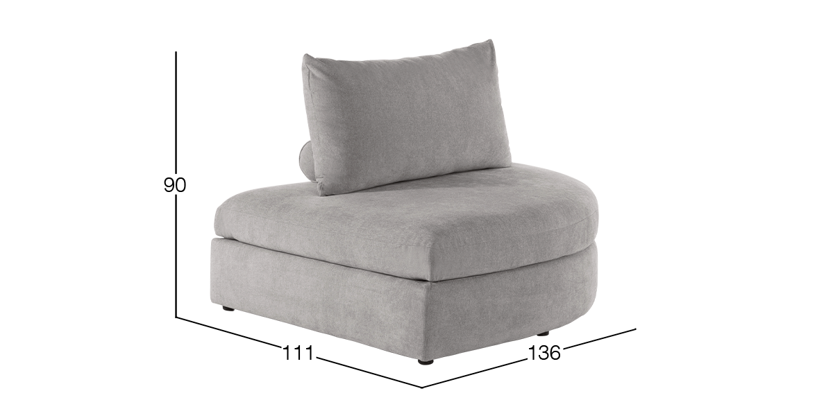 Taburete Derecho Lemans Gris