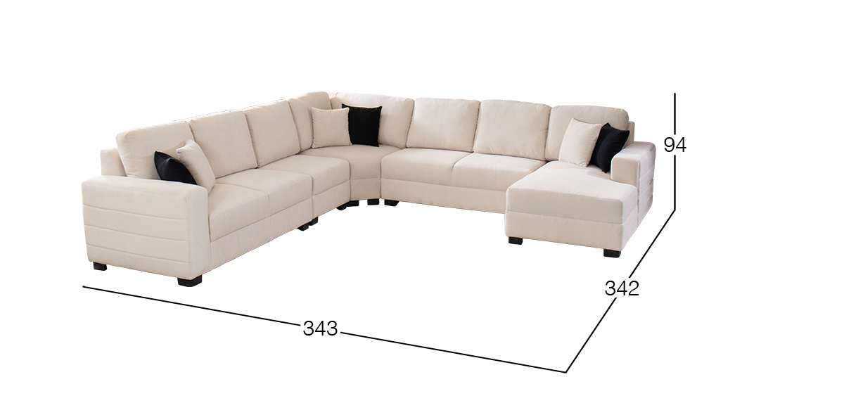 Sala Modular Derecha Terra Beige