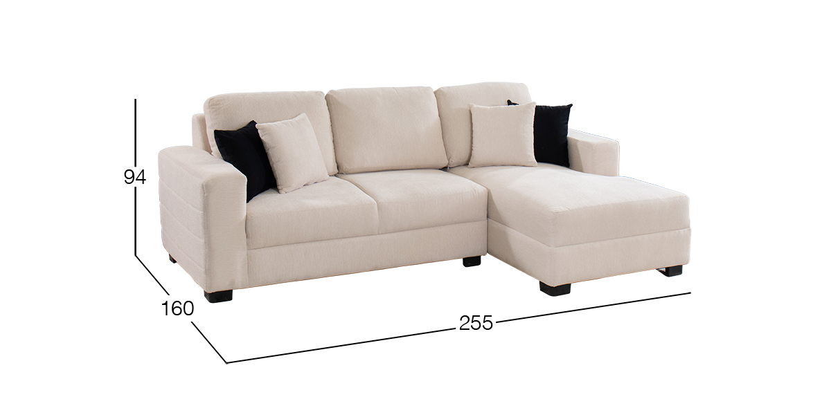 Sala en L Derecha Terra Beige