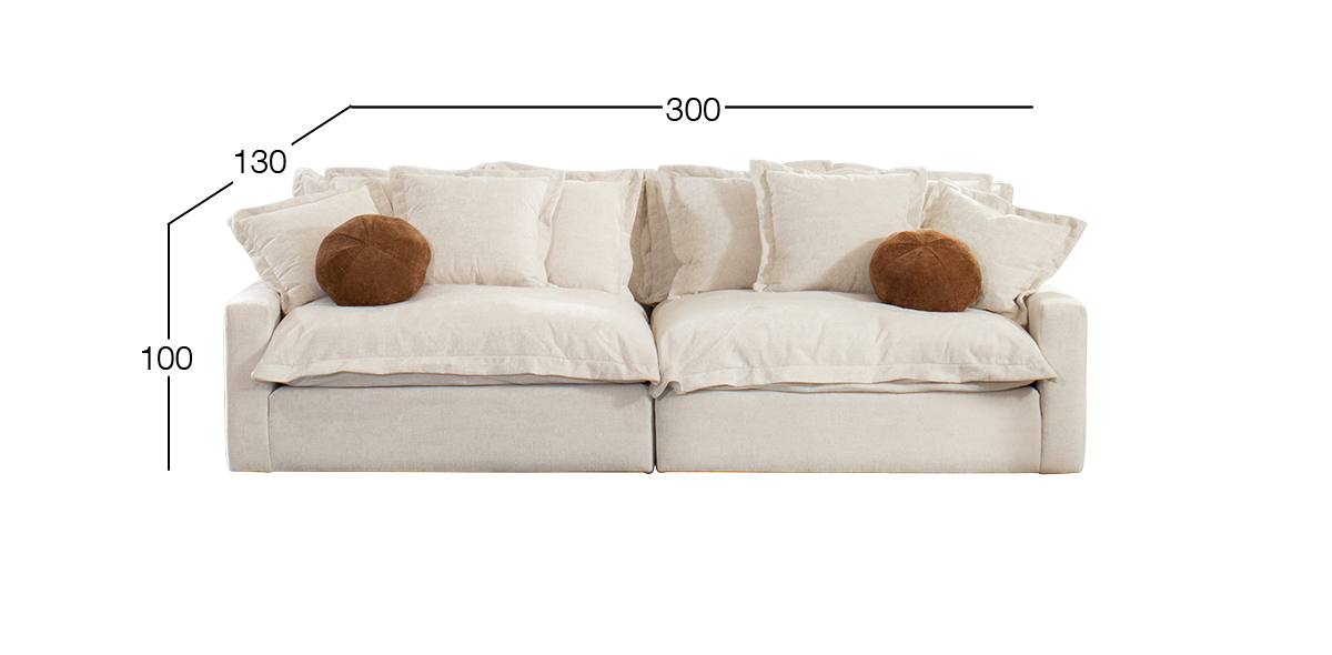 Sofá 2 plazas Trivoli Beige