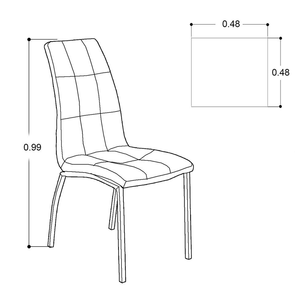 Silla Brent Tela Café